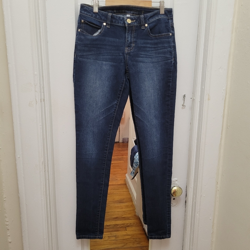 J.Lo Dark‎ Blue Skinny Jeans Midrise 4. Western Rodeo Normcore